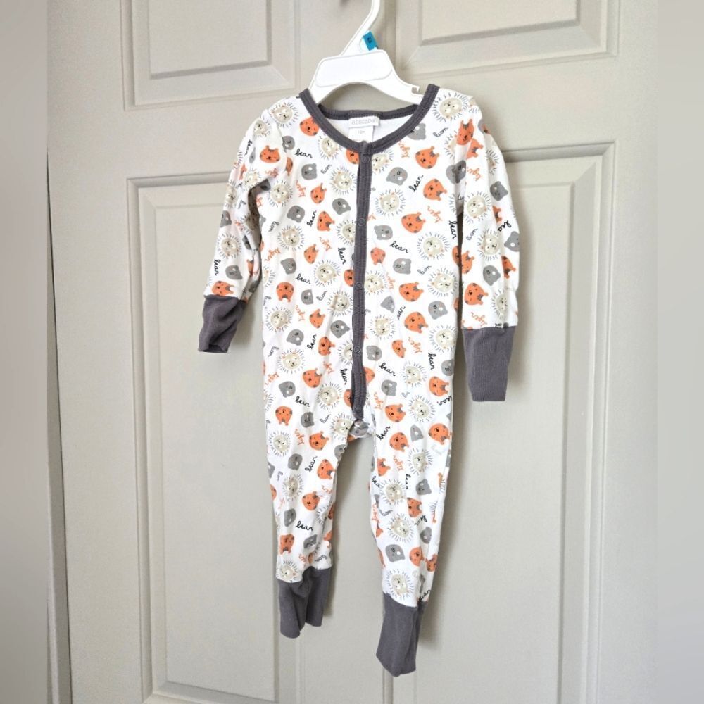 2/$20 Absorba Animal Print Kids Sleeper 12 M